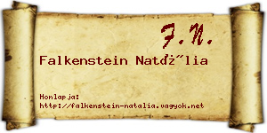 Falkenstein Natália névjegykártya